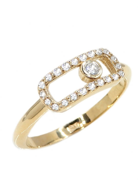 Ring with Zircon made of Gold 9K
