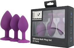 Toosh Πρωκτικές Σφήνες Σετ Small Μωβ Toosh Πρωκτικές Σφήνες Σετ Small Μωβ