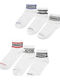 Converse Παιδικές Κάλτσες White, Blue, Red 6 Ζευγάρια