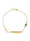 Senzio Belibasakis Kids Bracelet ID from Gold 9K