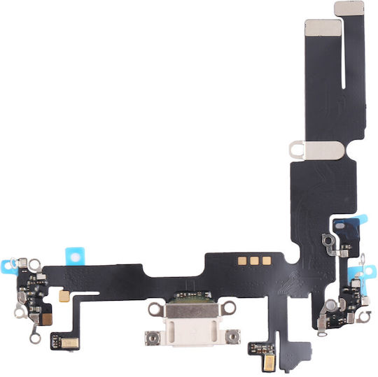 Καλωδιοταινία Θύρα Φόρτισης Charging Port Apple Iphone 14 Plus Λευκό