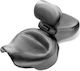Mustang Double Driver Passenger Motorcycle Seat Honda 00-08 Vt1100 Sabre 97-08 Spirit 87-97 Shadow 95-01 Ace Mustang 1-piece 2-up Wide Touring Vintage Seat Plain Black