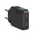 SBS Зарядно без кабел с 2 USB-C порта 65W Power Delivery Черен (23755)