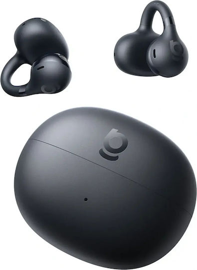 Baseus BC1 Open Ear Bluetooth Handsfree Ακουστικά με Αντοχή στον Ιδρώτα και Θήκη Φόρτισης Μαύρα
