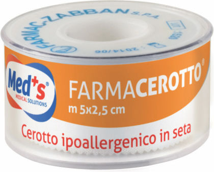 Med's Farmacerotto Χάρτινη Επιδεσμική Ταινία 2.5cm x 5m