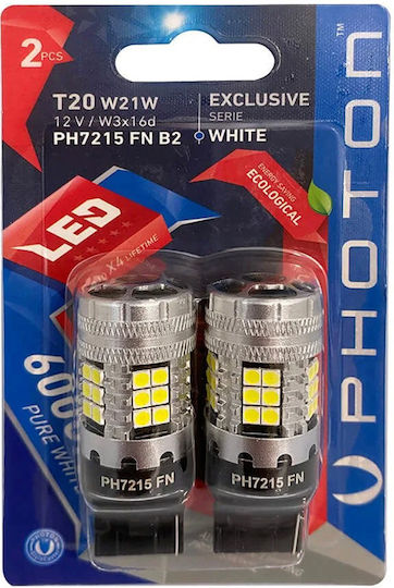 Photon Lamps Car T20 LED White 12V / 12-24V 21W 1pcs