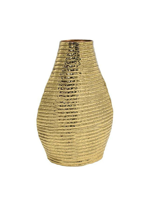 Fylliana Decorative Vase Yellow 20x9x31cm