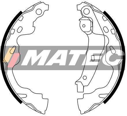 Bse672 Bremsi Matec Brake Shoe Set Psa Opel Suzuki Toyota Aygo 1.0 05+/014+