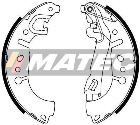 Bse34127 Bremsi Matec Brake Shoe Set Fiat Qubo 1.3/4 09+ Gf0292