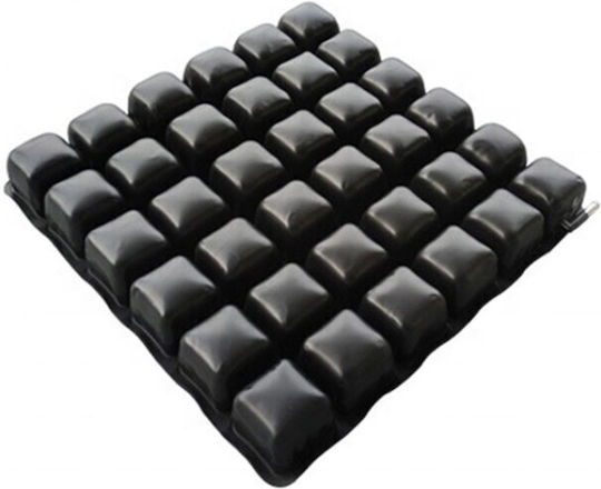 Anti-Decubitus Cushion Self-Inflating Office Chair Back Pillow with Air Cells 42x42x3cm