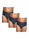 Biyo Set of Kids' Briefs Navy Blue 3pcs