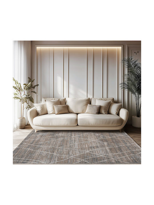 Beauty Home Serena 9834 Σετ Μοντέρνα Χαλιά Κρεβατοκάμαρας Beige Grey BH390686 3τμχ