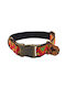 Dog Collar Kilim Urban Adjustable Fabric Collar Bailu L 39 63cm Width 2.5cm Neon Green