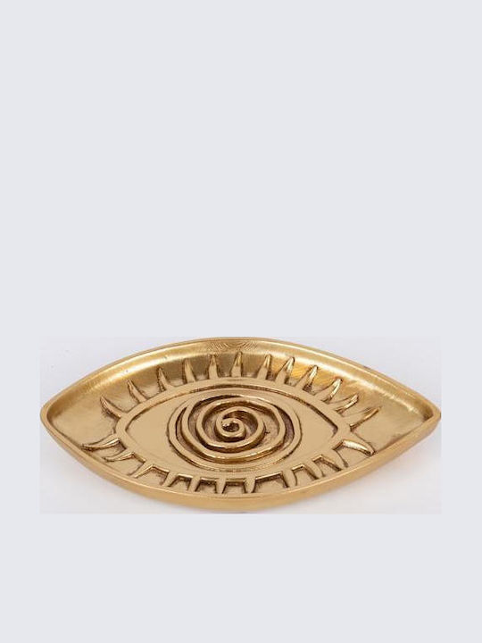 Polyresin Decorative Platters Set Gold 16x9.8x1...