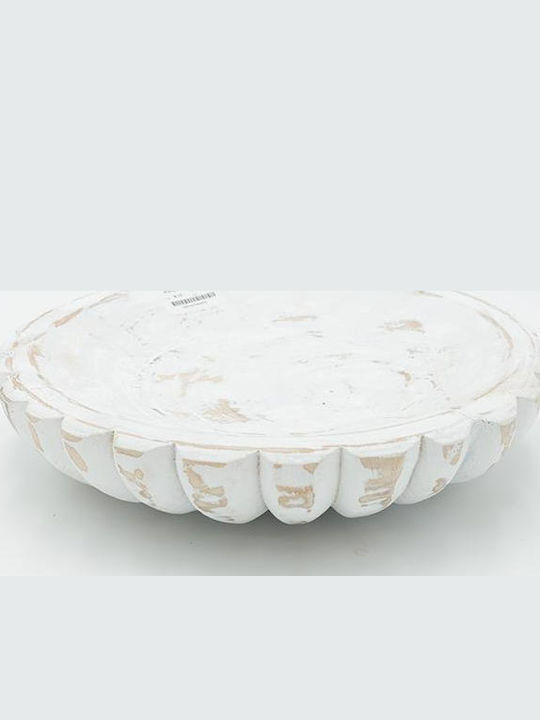 Set Decorative de Platouri Din lemn Albe 2buc 2...