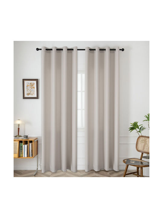 Beauty Home Perdea Cu Capse Bej 140x270cm