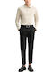 Pantaloni Chino Elastic Black