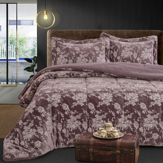 Beauty Home Duvet Cover Queen 240x260cm Purple