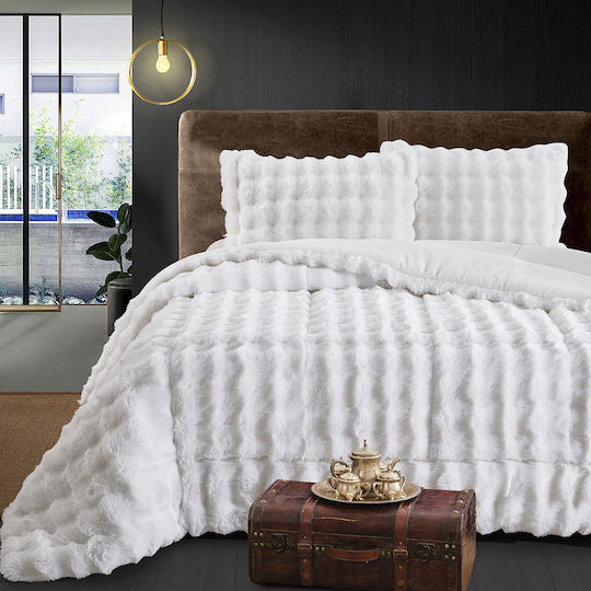 Beauty Home Duvet Cover Queen 220x240cm White
