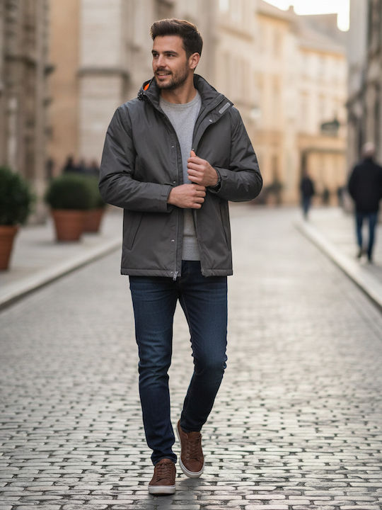 Winter Jacke Parka Dark Grey