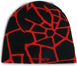 Spyder Beanie Männer Wendbar Beanie Gestrickt in Schwarz Farbe