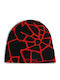 Beanie Männer Wendbar Beanie Gestrickt in Schwarz Farbe