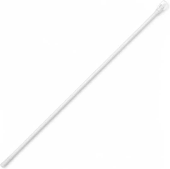 Telescopic Straight Shower Curtain Rod with Suction Cup Aluminium 110-200cm