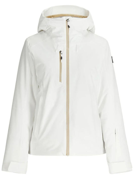 Spyder 38SD075334-WHT Γυναικείο Μπουφάν για Σκι & Snowboard Λευκό
