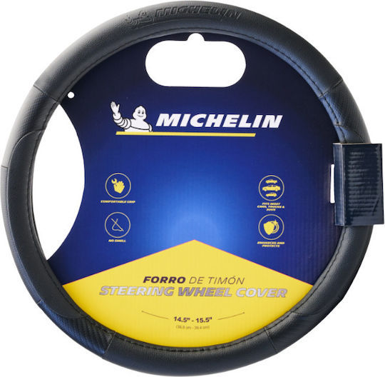 Michelin Κάλυμμα Τιμονιού Μαύρο Μαύρη Ραφή 36,8 39,4cm Wml-1000-n