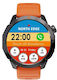 North Edge X-TREK 2 Smartwatch Din Oțel Inoxidabil 43mm Cu Pulsometru Portocaliu Large