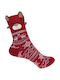 Gift-Me Women's Christmas Socks Red