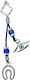 Car Hanging Silver Horseshoe Eye 12cm