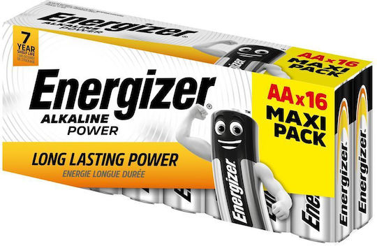Energizer Power Алкални Батерии AA 1.5V 16бр