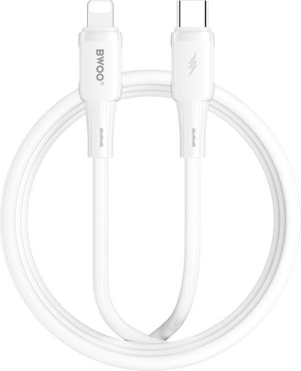 BWOO USB-C to Lightning Cable 27W White 1m