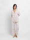 Dorina Winter Damen Pyjama-Set Beige