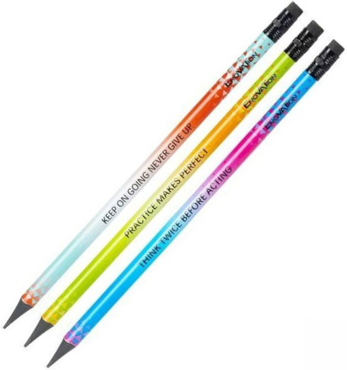 Deli Pencil Set with Eraser 12pcs (Μiscellaneous colours)