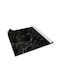Autocolant Decorativ Mat pentru Mobilier de Casă Marmură Negru-Alb 100x50 Cm