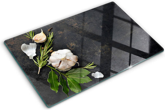 Tăviță De Bucătărie Din Sticlă Decorativă Protectoare Pentru Usturoi 80x52 Cm