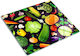 Glastafel Küchen Schutzplatte Farbige Gemüse 60x52 Cm