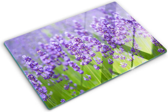 Wandsticker & Wandgemälde aus Hochwertigem Sicherheitsglas Lavendel 80x52 cm