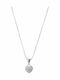 Akzent Halskette aus Silber mit Zirkon