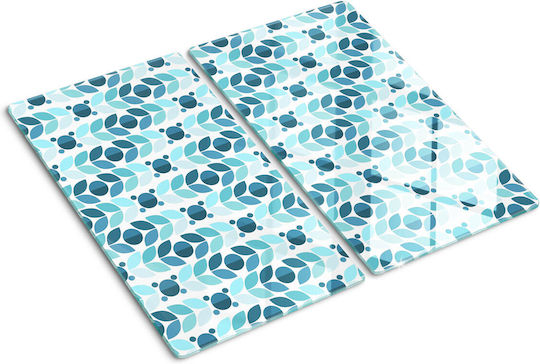 Suprafață De Tăiere Din Sticlă Pentru Bucătărie Model Forme Geometrice 2x30x52 Cm