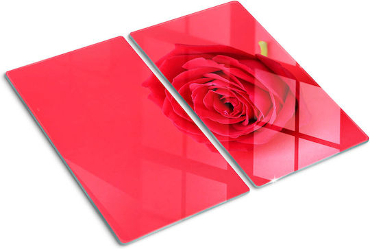 Glas Schneidefläche Für Den Alltag Rote Rosen 2x30x52 cm