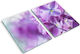 Vielseitiges Glas-Schneidebrett Küchen Glas Lila Blumen 2x40x52 cm