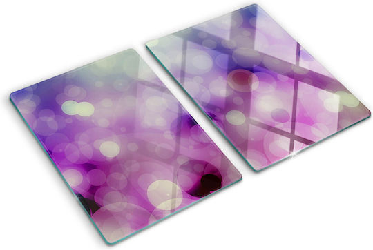 Glas Schneidebrett Küchen Druck Gehärtetes Glas Lila Kreise 2x40x52 cm Glas Schneidebrett Küchen Druck Gehärtetes Glas Lila Kreise 2x40x52 cm