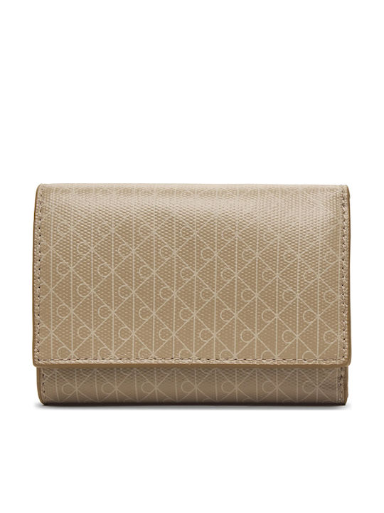 Calvin Klein Trifold Μικρό Γυναικείο Πορτοφόλι Μπεζ Calvin Klein Trifold Μικρό Γυναικείο Πορτοφόλι Μπεζ