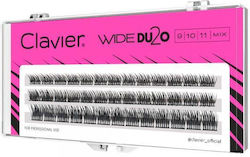 Clavier Wide Du2o C Curl Cluster Eyelashes Volume 36d 9-10-11mm
