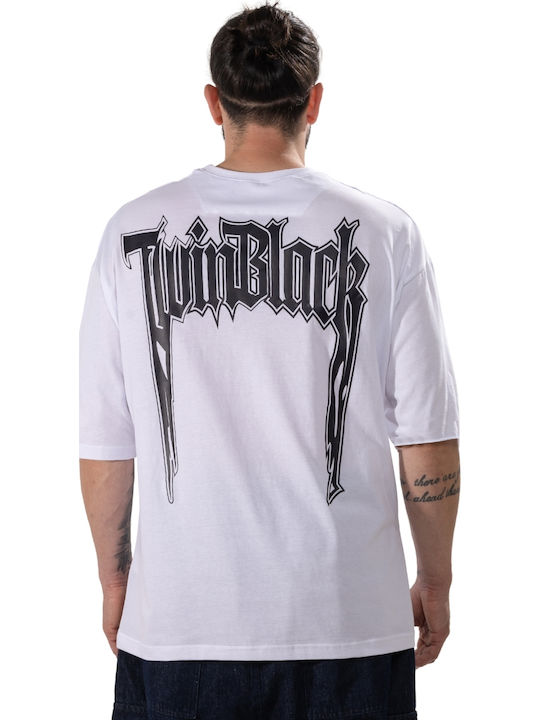 Twin Black Тениска Black, White