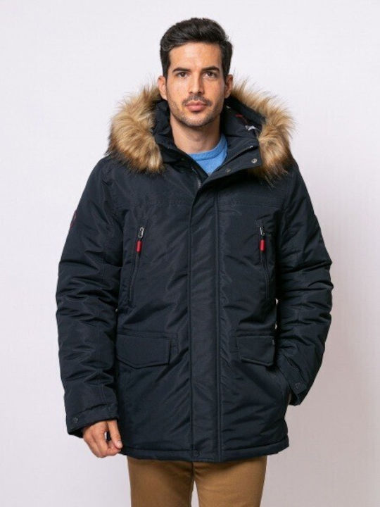 Heavy Tools Winter Jacke Parka Blue