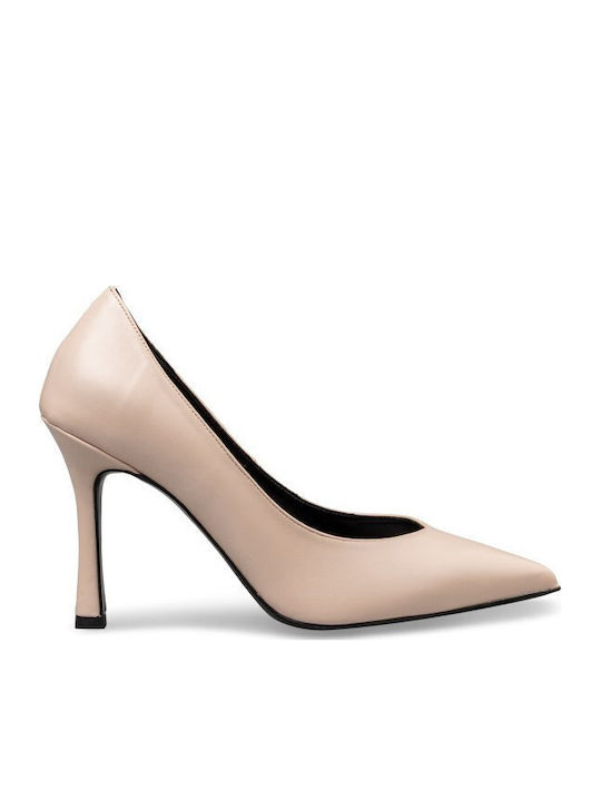 Envie Shoes Токчета с ток стилето Бежов